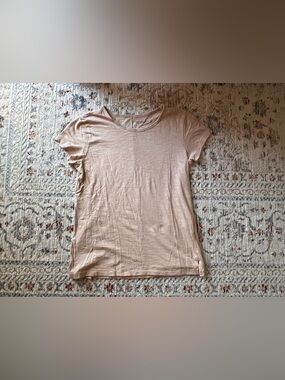 Abercrombie & Fitch Soft A&F collection t-shirt beige blush size XS